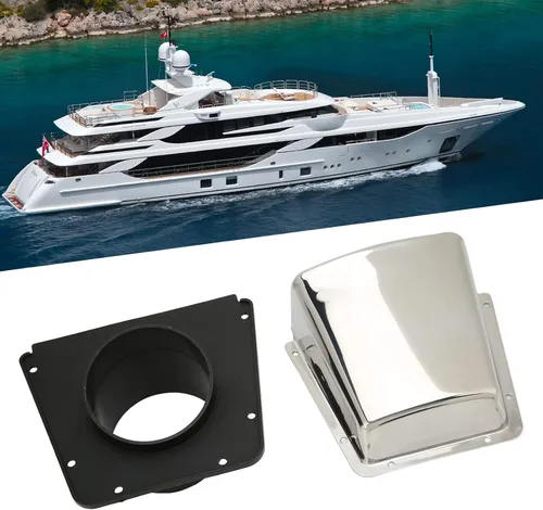Vista 8 de Cubierta de ventilación marina, acero inoxidable con base de nylon, para barcos yates