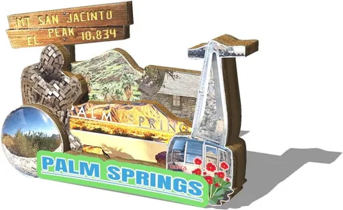 Vista 2 de Imán de madera para nevera con diseño de palmeras de Estados Unidos, 3D, atracciones coleccionables, recuerdos, decoración hecha a mano 2