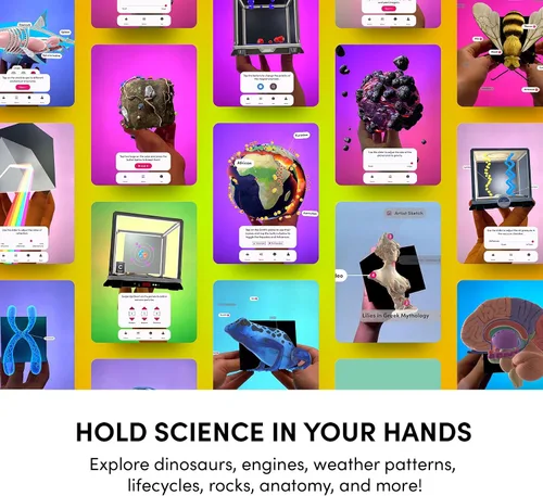 Vista 3 de Merge Cube juguete STEM - ¡Mantén experimentos científicos digitales en tu mano! Más de 1000 objetos 3D y más de 100 simulaciones interactivas