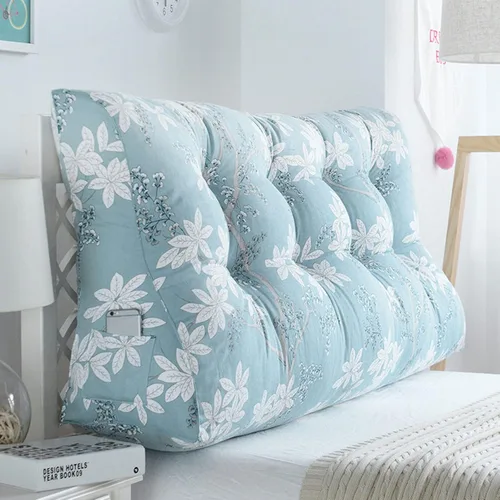 Vista 17 de CAMZ Almohada de lectura triangular de cabecera grande, almohada de posicionamiento individual, matrimonial, Queen King, almohada de apoyo