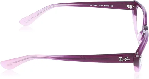 Vista 3 de Ray-Ban RX5242 - Marco ovalado para lentes graduados, color violeta y rosa ópalo desteñido, 2.087 in, Violeta Ópalo Descolorido Rosa