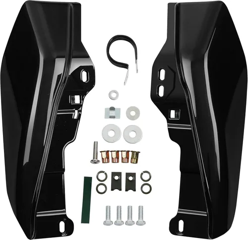 Vista 11 de HR3 Auburn Sunglo & Black Hole con escudo térmico de aire con marco medio deflectores compatibles con 2019 CVO Limited FLHTKSE Adecuado para Harley