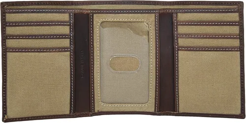 Vista 3 de Lucky Brand Men's Trifold Wallet ID Window Card Slots Genuine Leather Organization Durable Stylish