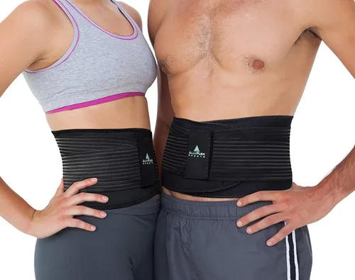 Vista 10 de Cinturón de apoyo lumbar para mujeres y hombres - Tecnología de enfriamiento de alta tecnología Almohadillas lumbares ortopédicas 3D para aliviar