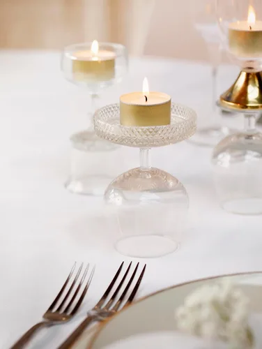 Vista 4 de BOLSIUS Velas doradas de té – 100 unidades, velas de té de larga duración sin perfume con mechas de algodón y 8 horas de combustión – Velas de té