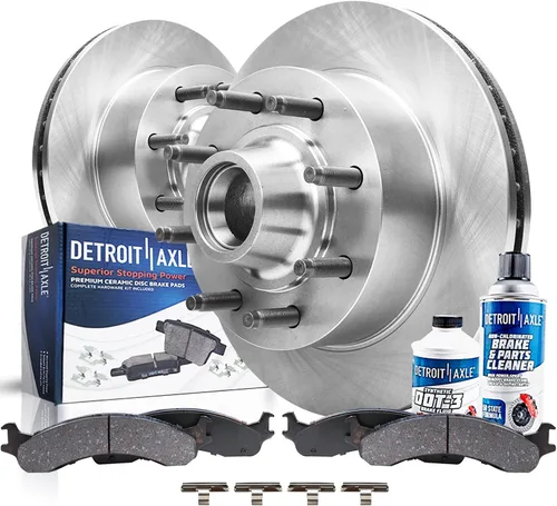 Vista 16 de Detroit Axle - Kit de freno delantero de 6 piezas para Honda CR-V 2002, 2003, 2004, rotores de freno de disco, pastillas de freno de cerámica