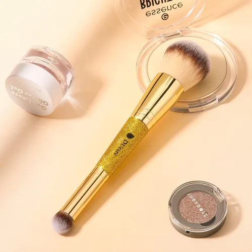 Vista 5 de DUcare Brochas de maquillaje Cepillo corrector de doble punta para base de polvo