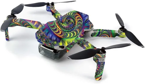 Vista 2 de MightySkins Skin para DJI Mavic Mini Drone Quadcopter portátil - Ácido Cubierta protectora de vinilo duradera y única Fácil de aplicar, quitar