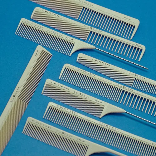 Vista 5 de Cricket Silkomb Pro-30 Power - Peine de corte de cabello, inyectados de silicona, dientes sin costuras con patrón de dientes dobles para corte