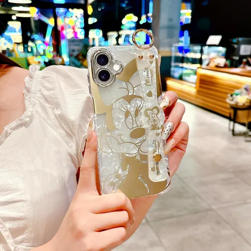Vista 7 de Funda para Galaxy A07 con soporte para muñeca, ultra delgada, patrón de animales IMD a prueba de golpes, protección para Samsung Galaxy A07 4G