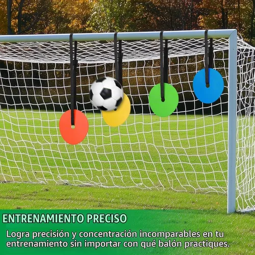 Vista 4 de 4PCS Soccer Goal Target, 6" Discs with Adjustable Extra-Long Strips