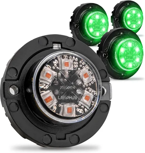 Vista 28 de Lamphus SnakeEye III - Luz estroboscópica de posición oculta [SAE Clase 1] [IP67 Impermeable] [72 Modos de flash] [Función TBT] Luces de advertencia