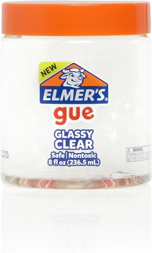 Vista 8 de Elmer's Gue - Slime premezclado, slime transparente y cristalino, ideal para mezclar con complementos, 2 unidades Transparente vidrioso