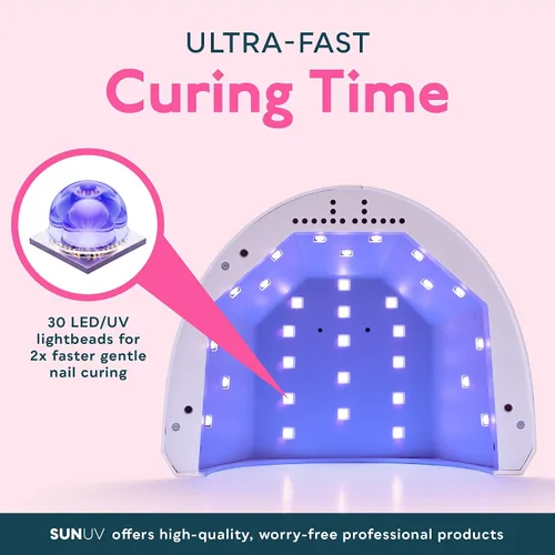 Vista 4 de SUNUV Lámpara de uñas LED UV, luz de gel para esmalte de uñas, secadora UV con 3 temporizadores SUNone White