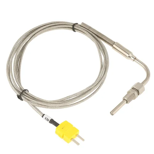 Vista 8 de Termopar EGT para sonda de temperatura de gas de escape con punta expuesta y conector tipo K