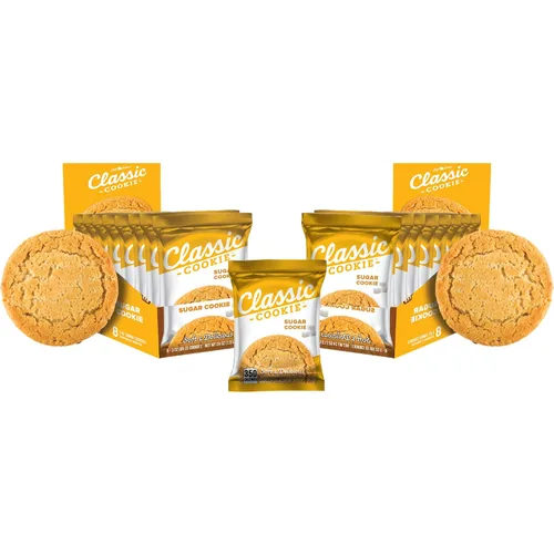Vista 39 de Galletas de brownie Classic Cookie suavemente horneadas en forma redonda, 2 cajas, 16 galletas envueltas individualmente