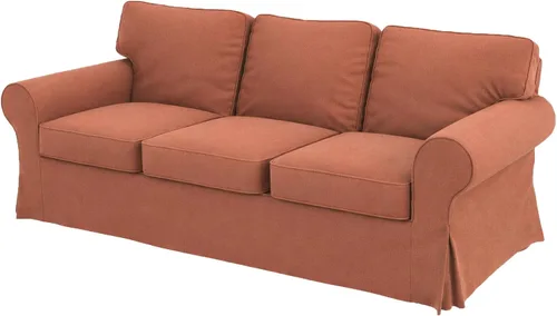 Vista 9 de Funda de sofá Ektorp de tela resistente de 3.5 pulgadas de ancho de asiento: 98 pulgadas (no regular de 3 asientos), compatible con IKEA Ektorp