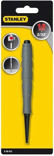 Vista 3 de Stanley 0-58-912 Punzón de uñas con Dynagrip, amarillo/plateado