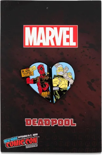 Vista 2 de Marvel Comics Deadpool and Cable - Pin esmaltado de edición limitada Exclusivo NYCC 2018 Insignia de broche de metal, Wade Wilson y Nathan Summers