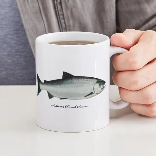 Vista 6 de CafePress Chinook King Salmon Mug 11 oz (325 ml) Ceramic Coffee Mug