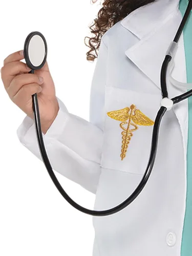 Vista 6 de Amscan Disfraz de médico, traje de médico perfecto para fiestas de disfraces, eventos escolares y aventuras de juego de simulación, 1 juego