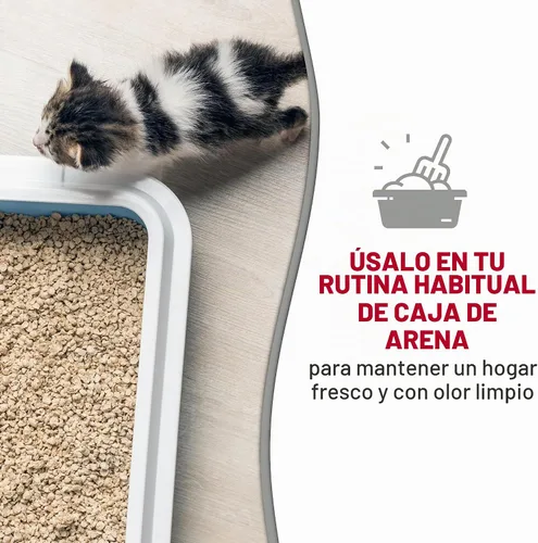 Vista 4 de Limpiador de bandeja de espuma Nature’s Miracle, resistente a los olores de orina de gato, fórmula enzimática, 17.5 oz (495 g)