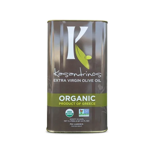 Vista 13 de Aceite de Oliva griego orgánico extra virgen Kasandrinos (botella de 17 oz)
