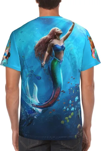 Vista 4 de Linda camiseta de sirena 2023 para regalo, camisetas unisex para todas las edades, camisetas de algodón de manga corta para hombres y mujeres