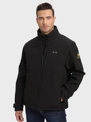 Vista 7 de PTAHDUS Chaqueta térmica para hombre con batería de 7,4 V, con bolsillo calentador de manos