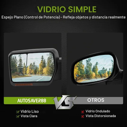 Vista 4 de AUTOSAVER88 Espejo de remolque compatible con Ford F150 2004-2014 lado