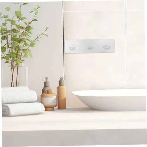 Vista 8 de 4pcs PE Shower Shelf Adhesive Hooks for Bathrooms