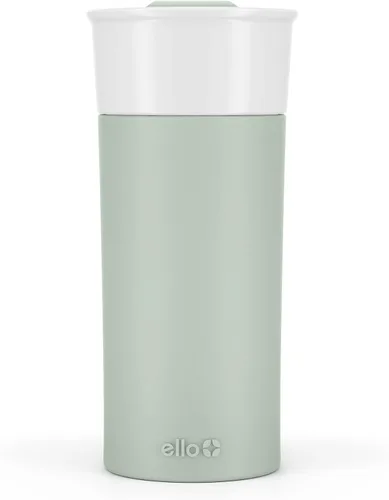 Vista 9 de Termo de viaje Ogden de Ello, de cerámica sin BPA, con tapa, 16 oz