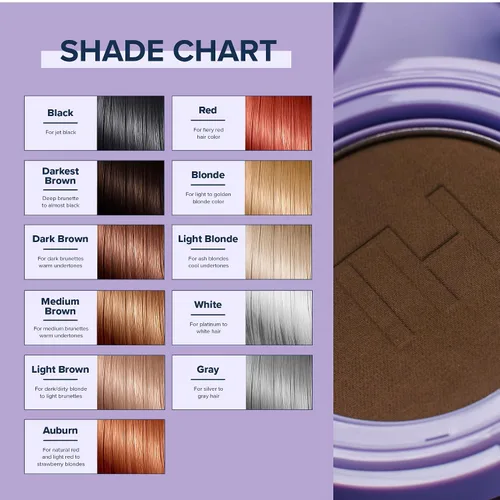 Vista 6 de TRUHAIR Polvo prensado para cubrir raíces y cuero cabelludo, compacto, impermeable, cobertura ligera del cabello y encubrimiento de puntos calvos