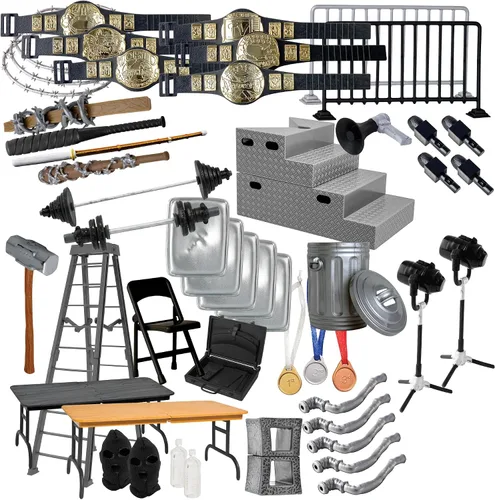 Vista 2 de Kit de inicio de accesorios de 50 piezas para figuras de lucha libre