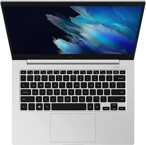 Vista 4 de Samsung Galaxy Book Go - Computadora portátil Qualcomm 7C Pro 4 GB de memoria, 128 GB eUFS de almacenamiento, batería de 18 horas, luz compacta a