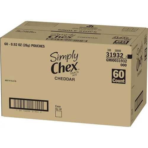 Vista 7 de Simply Chex Snack Mix, Cheddar, 0.92 onzas (paquete de 60)