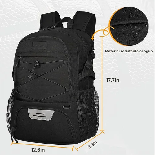 Vista 2 de Goloni Soccer Backpack,Basketball Backpack with Ball Compartment & Shoe Compartment,Backpack for Basketball,Soccer