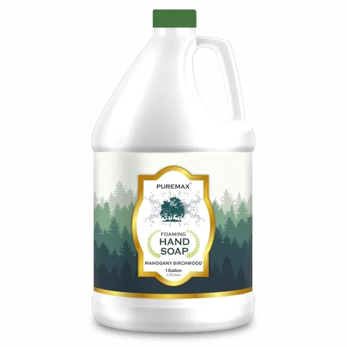 Vista 10 de Repuesto de jabón de manos espumoso con aceites esenciales, manzana verde, hidratante, totalmente natural, fabricado en Estados Unidos, 128 onzas