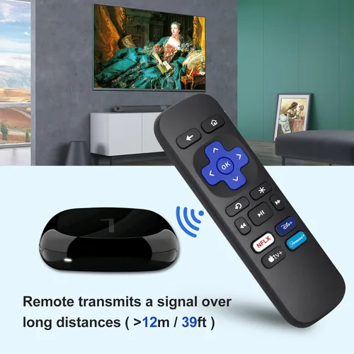 Vista 5 de 【Pack of 2】 Replacement Remote for Roku Box/Express/Premiere/Roku Player Para caja Roku 2 Pack