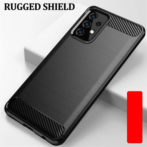 Vista 2 de Asuwish Funda compatible con Samsung Galaxy A52 5G/4G y protector de pantalla de vidrio templado, accesorios de celda, funda delgada de TPU suave