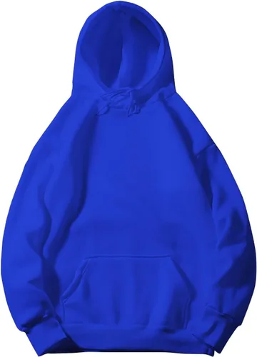 Vista 3 de Sudaderas con capucha para mujer, lisas, básicas, de gran tamaño, con bolsillo, ropa de otoño e invierno