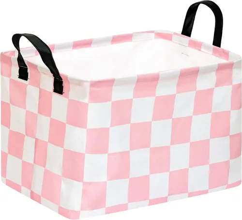Vista 44 de Cesta de almacenamiento vacía para niños, organizador de almacenamiento impermeable de béisbol, cestas plegables con asas para mujeres, cesta