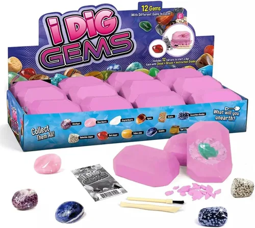 Vista 9 de Liberty Imports Paquete de 12 kits de excavación de hadas y unicornio para niños, aventura mágica encantada de excavación, recuerdos de fiesta