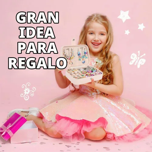 Vista 5 de Kit de fabricación de pulseras de Sofier para niñas, caja de joyería, kit de fabricación de joyas, regalos para niñas de 4 a 12 años, juguetes