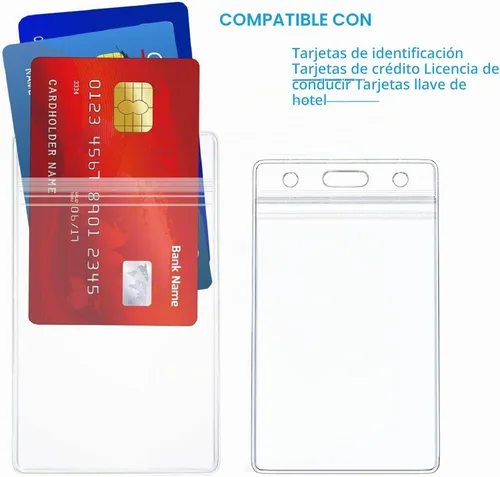 Vista 5 de Paquete de 120 soportes para tarjetas de identificación con nombre, soporte