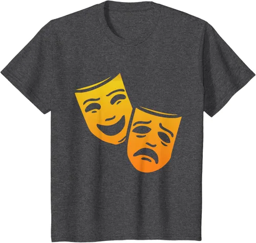 Vista 26 de Comedia y tragedia griega teatro máscaras camiseta