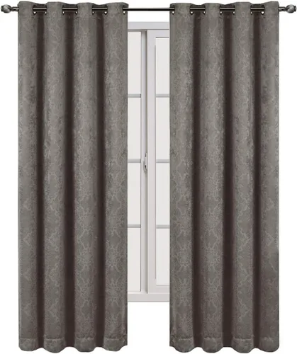 Vista 10 de Royal Hotel Bedding Bella - Paneles de cortina opacas con ojales, color beige, 2 paneles, 52 x 63 pulgadas cada uno