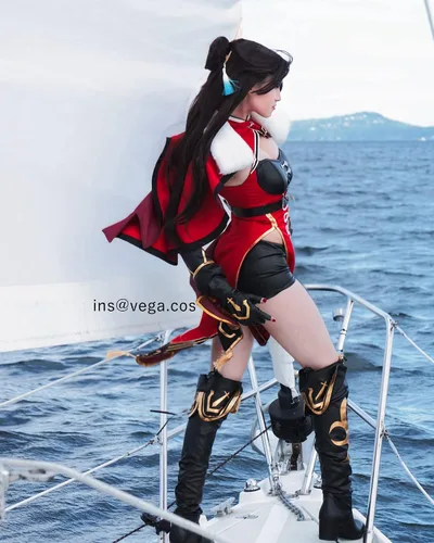 Vista 4 de NSPSTT Genshin Impact Cosplay Beidou Cosplay traje de Halloween disfraz para mujeres