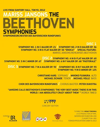 Vista 3 de Mariss Jansons - The Beethoven Symphonies (Blu Ray) Blu-ray