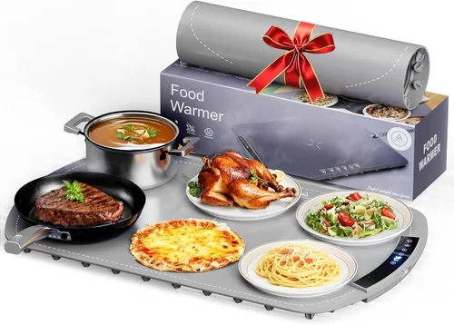 Vista 8 de Alfombrilla de calentamiento de alimentos Electactic, calentamiento rápido de 10s de silicona con temperatura ajustable de 7 niveles (hasta 212℉)